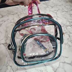 Colorful Clear Mini Backpack